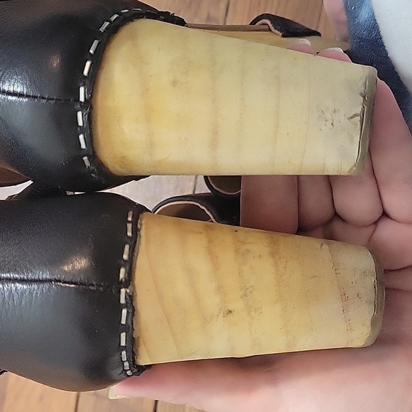 Free People Andorra Black Western Clog-Size 37 - Picture 11 of 16